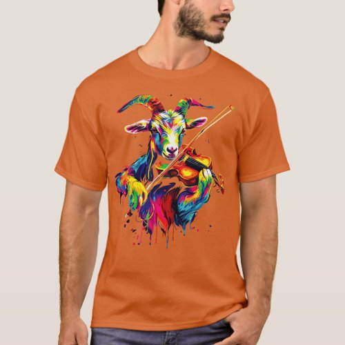 Goat Playing Violin T_Shirt