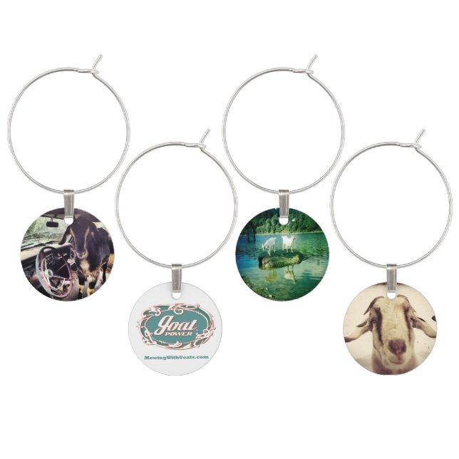 Goat Power Wine Charms set 1 (Staggered)