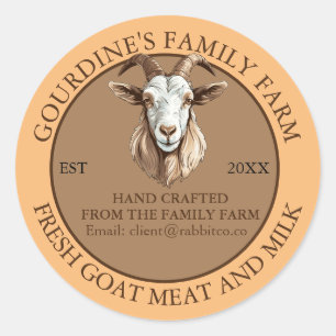 Goat Products Custom Label Sticker