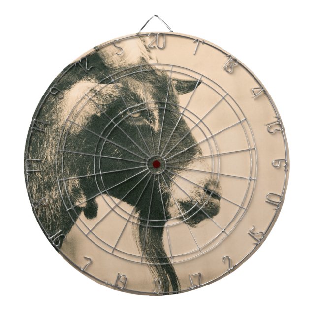 Goat Profile Dart Board (Front)