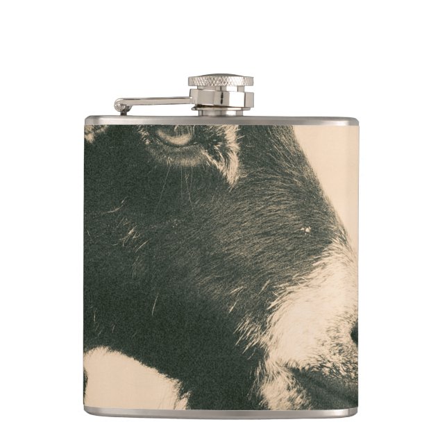 Goat Profile Flask (Front)