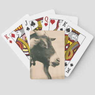 Goat Profile Poker Cards