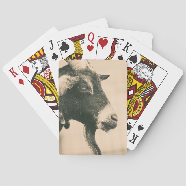 Goat Profile Poker Cards (Back)