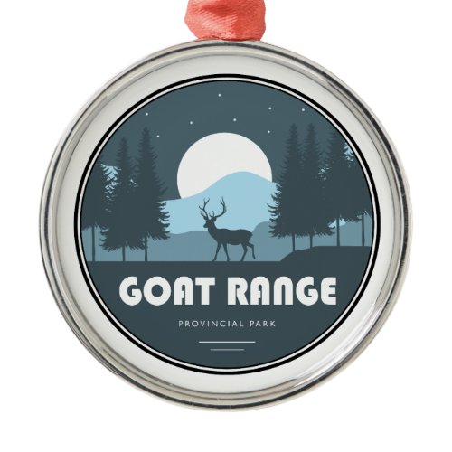 Goat Range Provincial Park Deer Metal Ornament