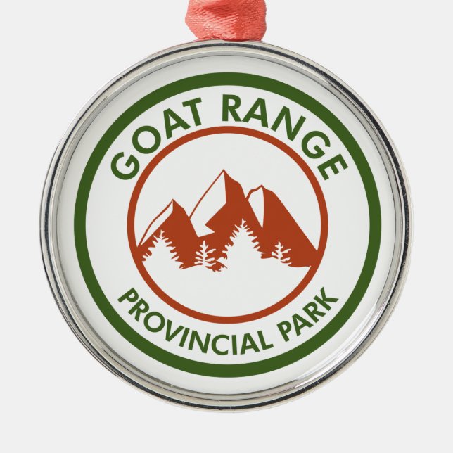 Goat Range Provincial Park Metal Ornament (Front)