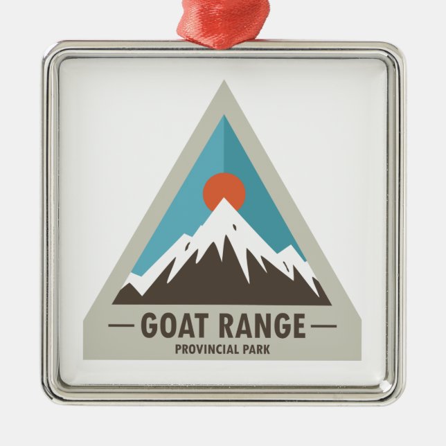 Goat Range Provincial Park Metal Ornament (Front)