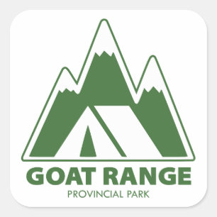 Goat Range Provincial Park Mountains Camping Square Sticker
