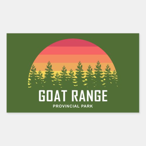 Goat Range Provincial Park Rectangular Sticker