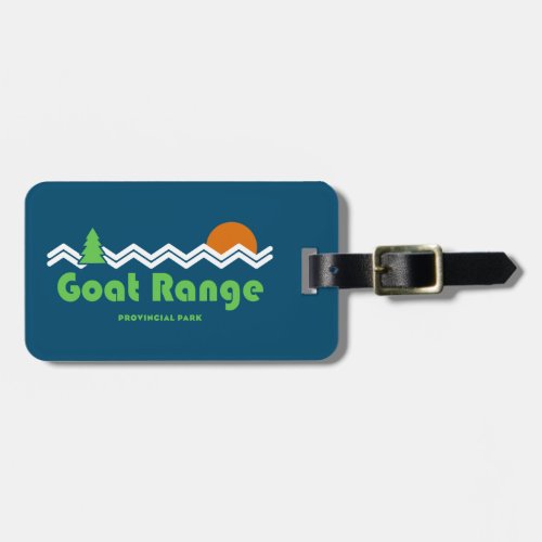 Goat Range Provincial Park Retro Luggage Tag