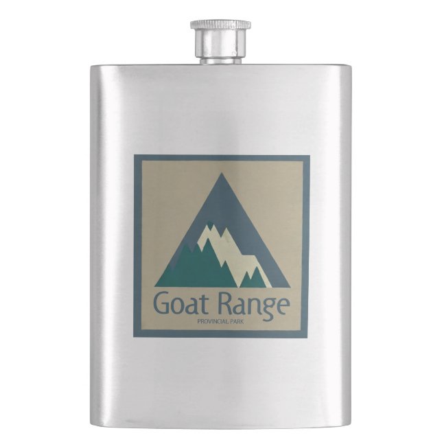 Goat Range Provincial Park Rustic Flask (Front)