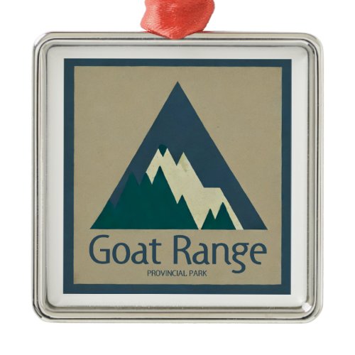 Goat Range Provincial Park Rustic Metal Ornament