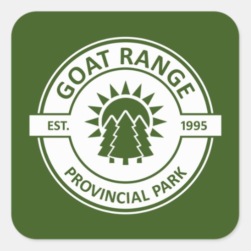 Goat Range Provincial Park Square Sticker