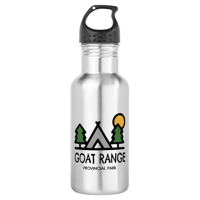 Goat Range Provincial Park Stainless Steel Water Bottle (Front)
