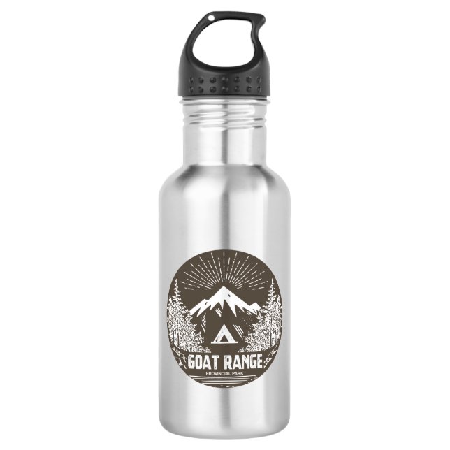 Goat Range Provincial Park Stainless Steel Water Bottle (Front)