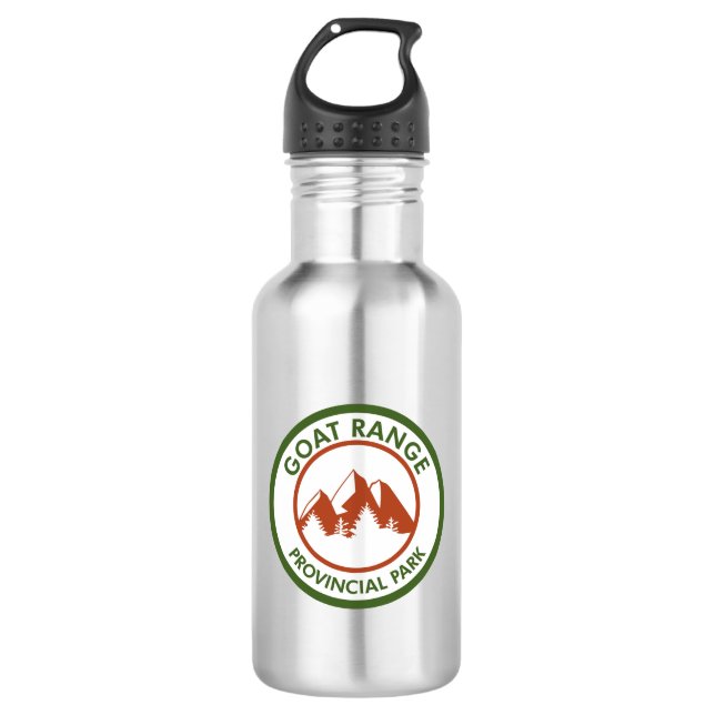 Goat Range Provincial Park Stainless Steel Water Bottle (Front)