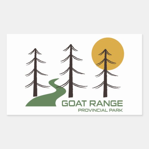 Goat Range Provincial Park Trail Rectangular Sticker