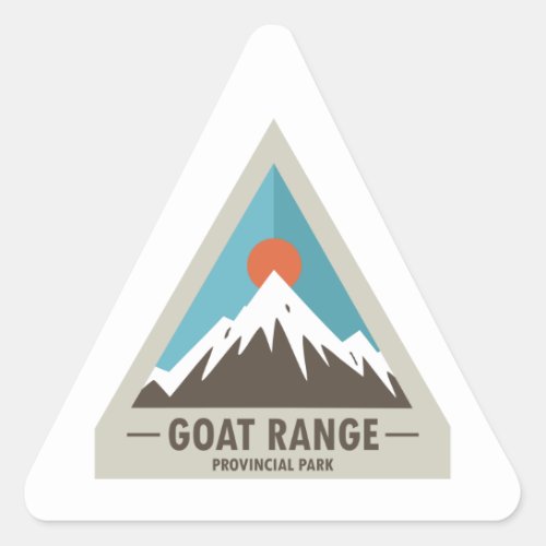 Goat Range Provincial Park Triangle Sticker