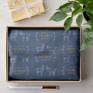 'GOAT Recognizes GOAT' Dad's Birthday Harbor Blue Tissue Paper