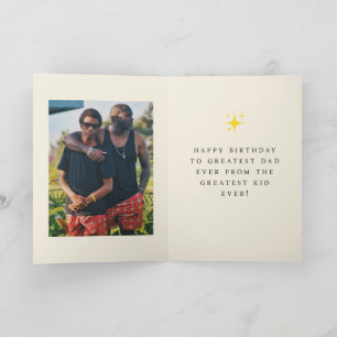 'GOAT Recognizes GOAT' Funny Dad Birthday Photo Card