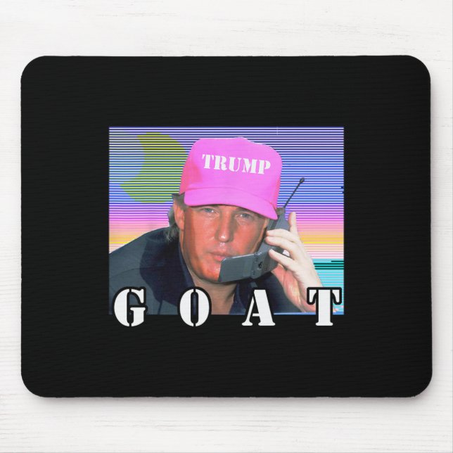 Goat Republican Conservative Trump 2024 Funny  Mouse Pad (Front)
