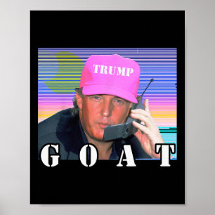 Goat Republican Conservative Trump 2024 Funny  Poster