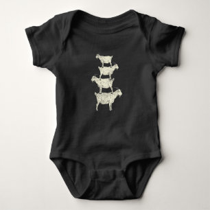 Goat Retro Baby Bodysuit