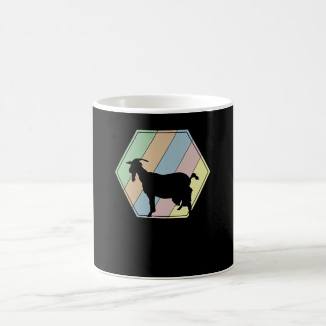 Goat Retro Coffee Mug (Center)