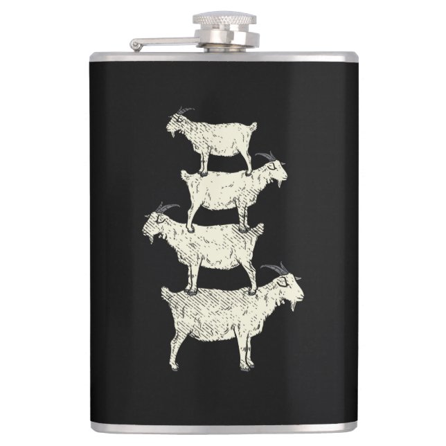 Goat Retro Flask (Front)