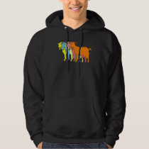 Goat Retro Goat Goats Farm Hoodie
