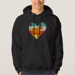 Goat Retro Heart Hoodie<br><div class="desc">Goat Retro Heart</div>