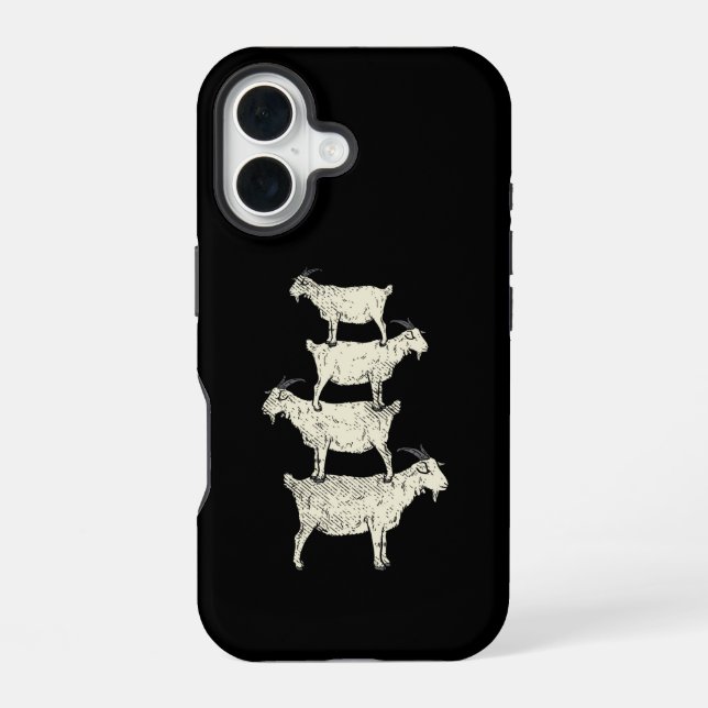 Goat Retro Iphone Case (Back)