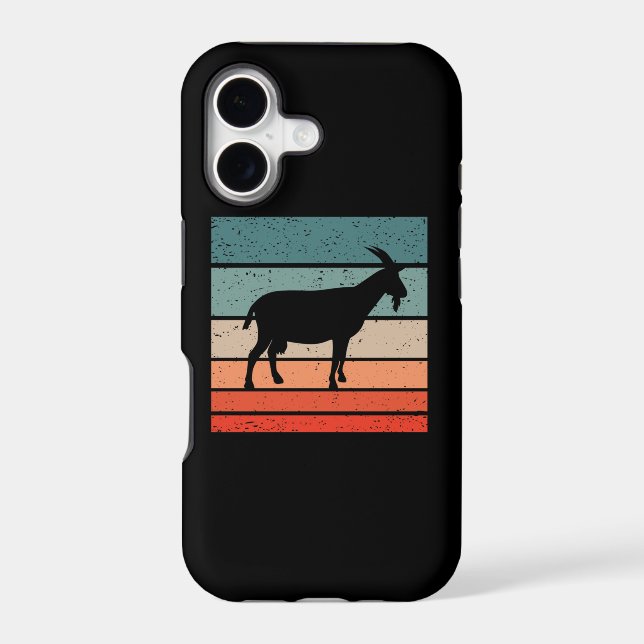 Goat Retro Iphone Case (Back)