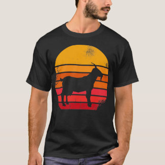Goat Retro Vintage 60s 70s Sunset Farm Animal Dair T-Shirt