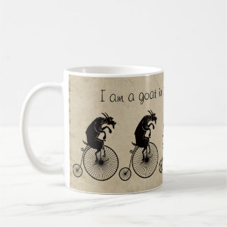 Goat riding a Bike Coffee Mug