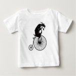 Goat Riding A Penny Farthing Bike Baby T-shirt at Zazzle