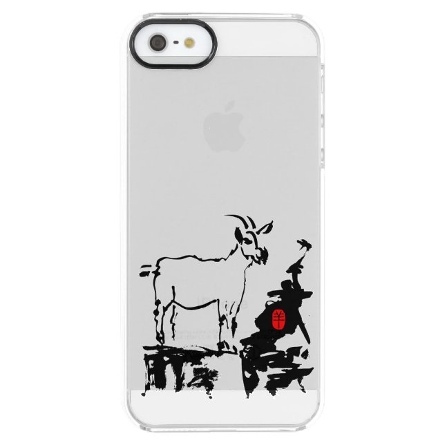 Goat rocks Vietnamese Chinese Year Zodiac C iPhone Uncommon iPhone Case (Back)