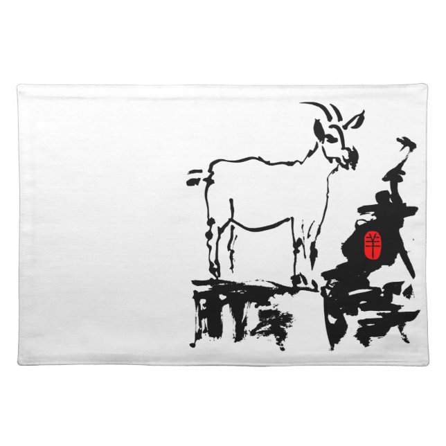 Goat rocks Vietnamese Chinese Year Zodiac Placemat (Front)