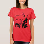 Goat Rocks Vietnamese Chinese Year Zodiac Women T T-shirt at Zazzle