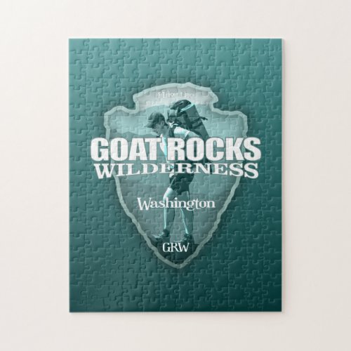 Goat Rocks Wilderness arrowhead T Jigsaw Puzzle