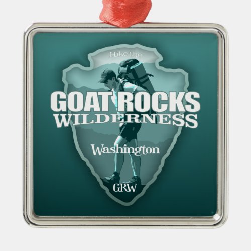 Goat Rocks Wilderness arrowhead T Metal Ornament