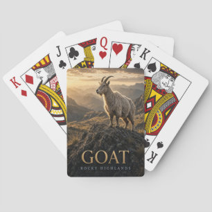 Goat Rocky Highlands Wildlife ANIMAL Poker Cards