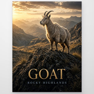 Goat Rocky Highlands Wildlife ANIMAL Postcard