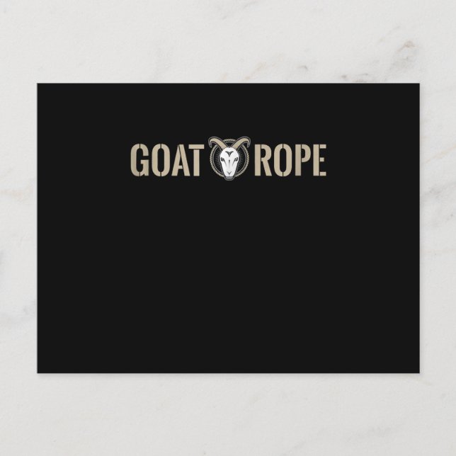 Goat Rope Goat Decoration Goat Gift Holiday Postcard (Front)