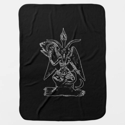Goat Satan Black Magic Lucifer Occult Gift Baby Blanket