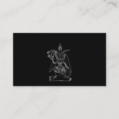 Goat Satan Black Magic Lucifer Occult Gift Business Card