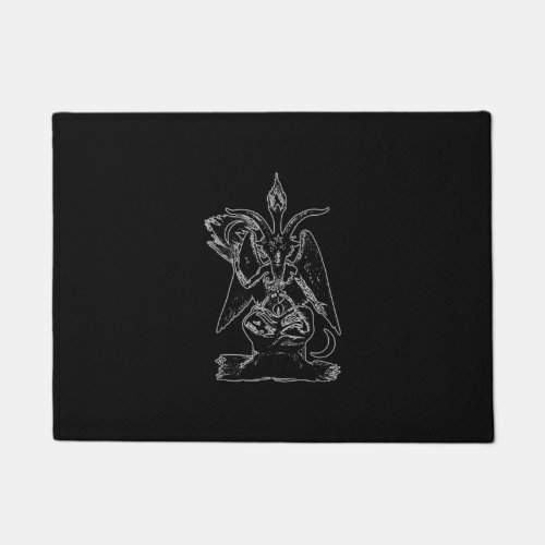 Goat Satan Black Magic Lucifer Occult Gift Doormat