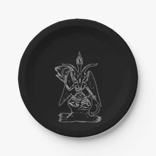 Goat Satan Black Magic Lucifer Occult Gift Paper Plates