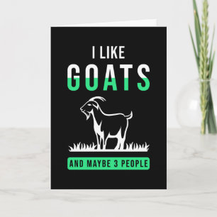 Goat Saying Funny Card