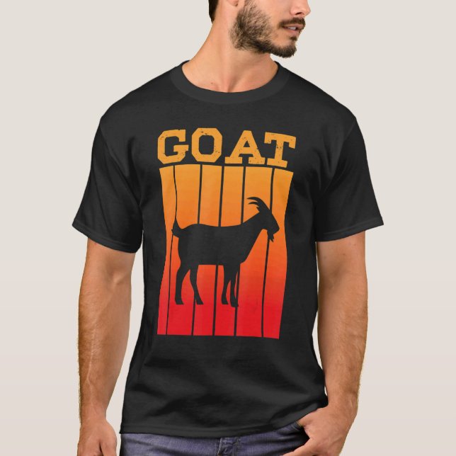 Goat Shadow Silhouette At Sunset T-Shirt (Front)