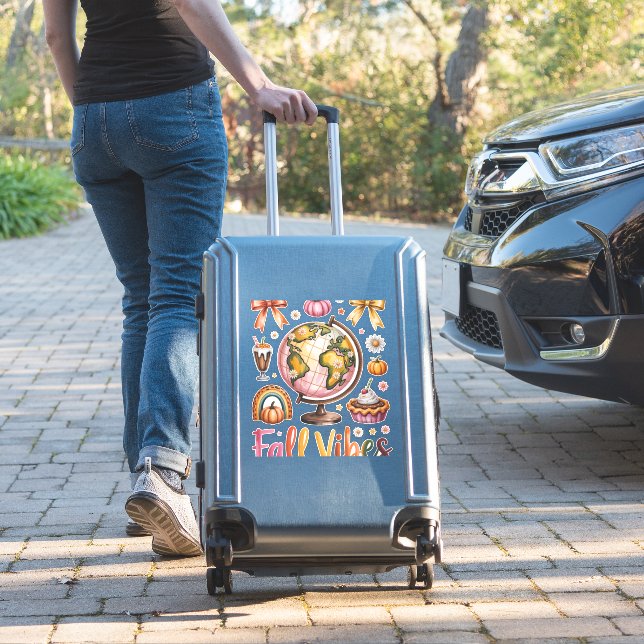 Goat Shirt Country Pumpkin Sticker (Suitcase Insitu)
